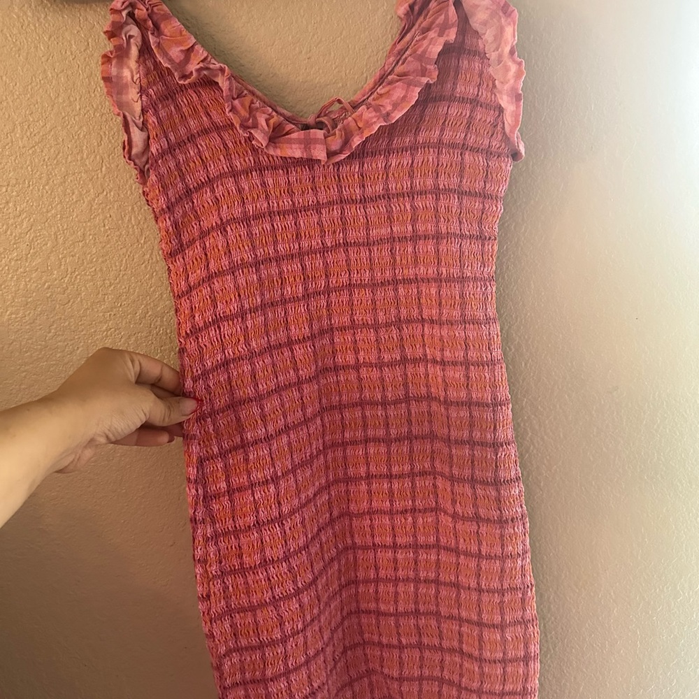 Japna Pink and Purple Midi Dress